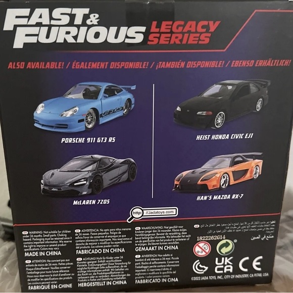 NWB TWO-PACK DIECAST HONDA CIVIC EJ1, MAZDA RX-7 LEGACY SERIES - Picture 2 of 2